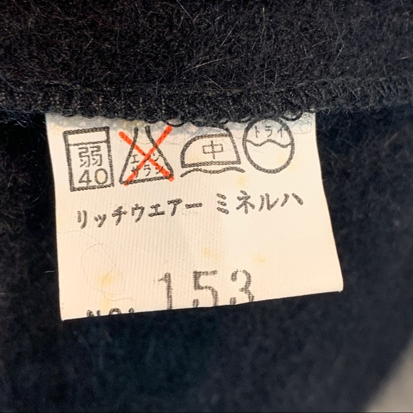 Black Wool Blend Hi Low Sweater - Picture 7 of 8